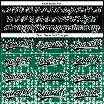 Custom Stitched Kelly Green Black-White 3D Pattern Design Geometrico Graph Sports Pullover Sweatshirt Hoodie