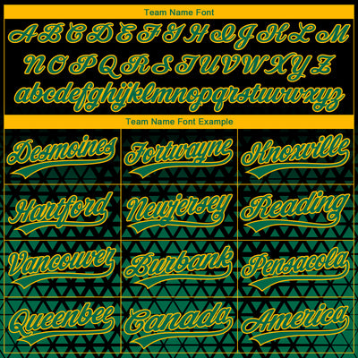 Custom Stitched Black Kelly Green-Gold 3D Pattern Design Geometrico Graph Sports Pullover Sweatshirt Hoodie