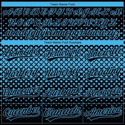 Custom Stitched Black Black-Sky Blue 3D Pattern Design Geometrico Graph Sports Pullover Sweatshirt Hoodie