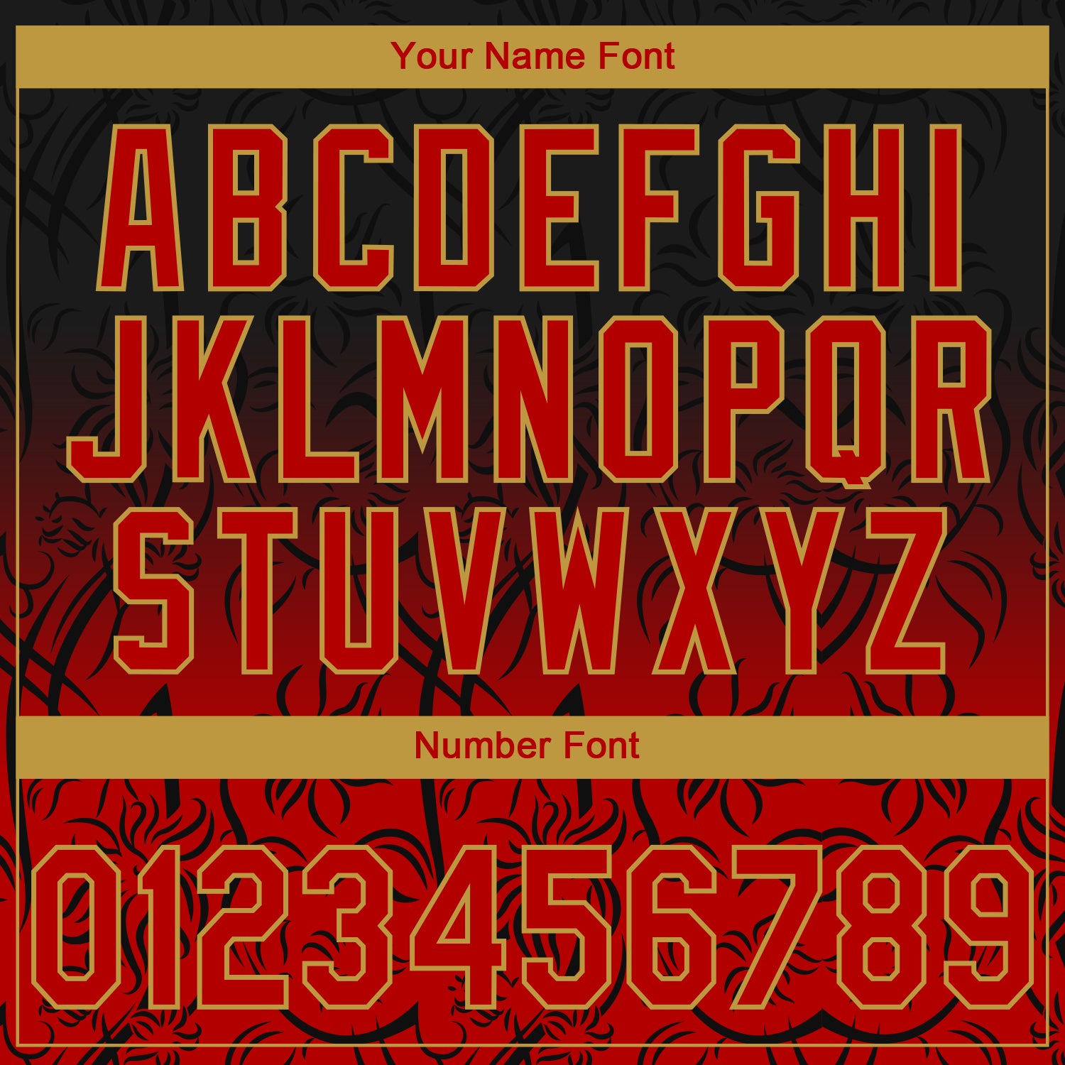 Custom Stitched Black Red-Old Gold 3D Pattern Design Leopardo Sports Pullover Sweatshirt Hoodie