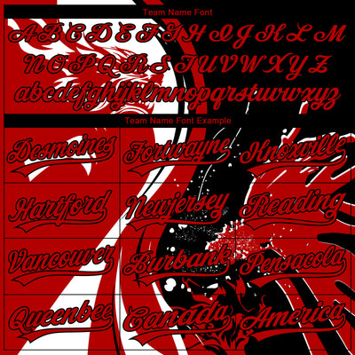 Custom Stitched White Red-Black 3D Pattern Design Wolf Sports Pullover Sweatshirt Hoodie