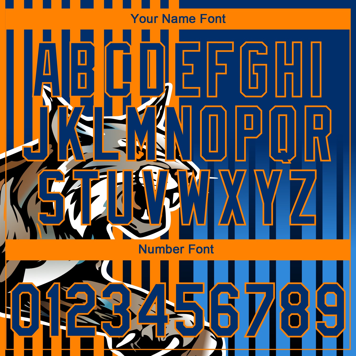 Custom Stitched Powder Blue US Navy Blue-Bay Orange 3D Pattern Design Leopardo Sports Pullover Sweatshirt Hoodie