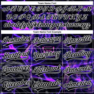 Custom Stitched Purple Black-White 3D Pattern Design Leopardo Sports Pullover Sweatshirt Hoodie