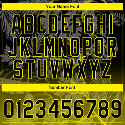 Custom Stitched Black Black-Light Yellow 3D Pattern Design Leopardo Sports Pullover Sweatshirt Hoodie