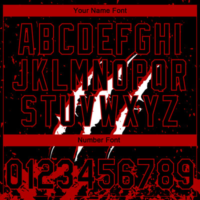 Custom Stitched Black Black-Red 3D Pattern Design Leopardo Scratch Sports Pullover Sweatshirt Hoodie