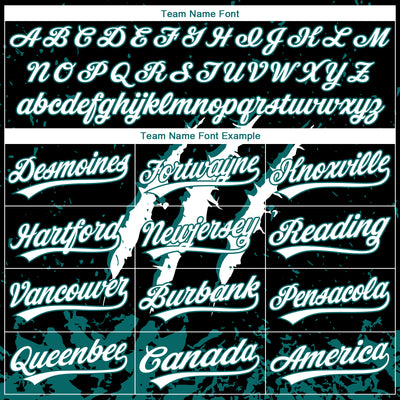 Custom Stitched Black White-Teal 3D Pattern Design Leopardo Scratch Sports Pullover Sweatshirt Hoodie