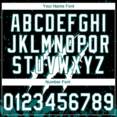 Custom Stitched Black White-Teal 3D Pattern Design Leopardo Scratch Sports Pullover Sweatshirt Hoodie