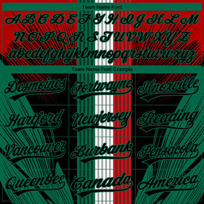 Custom Stitched Red Black-Kelly Green 3D Pattern Design Wolf Sports Pullover Sweatshirt Hoodie