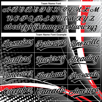 Custom Stitched Red Black-White 3D Pattern Design Wolf Sports Pullover Sweatshirt Hoodie