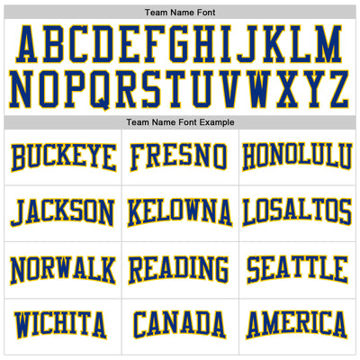 Custom White Royal-Yellow 3D Pattern Design Game Day Buffalo Inspired Sports Pullover Sweatshirt Hoodie