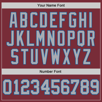 Custom Burgundy Gray-Blue 3D Pattern Design Game Day Colorado Inspired Sports Pullover Sweatshirt Hoodie