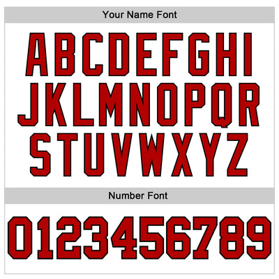 Custom White Red-Black 3D Pattern Design Game Day New Jersey Inspired Sports Pullover Sweatshirt Hoodie