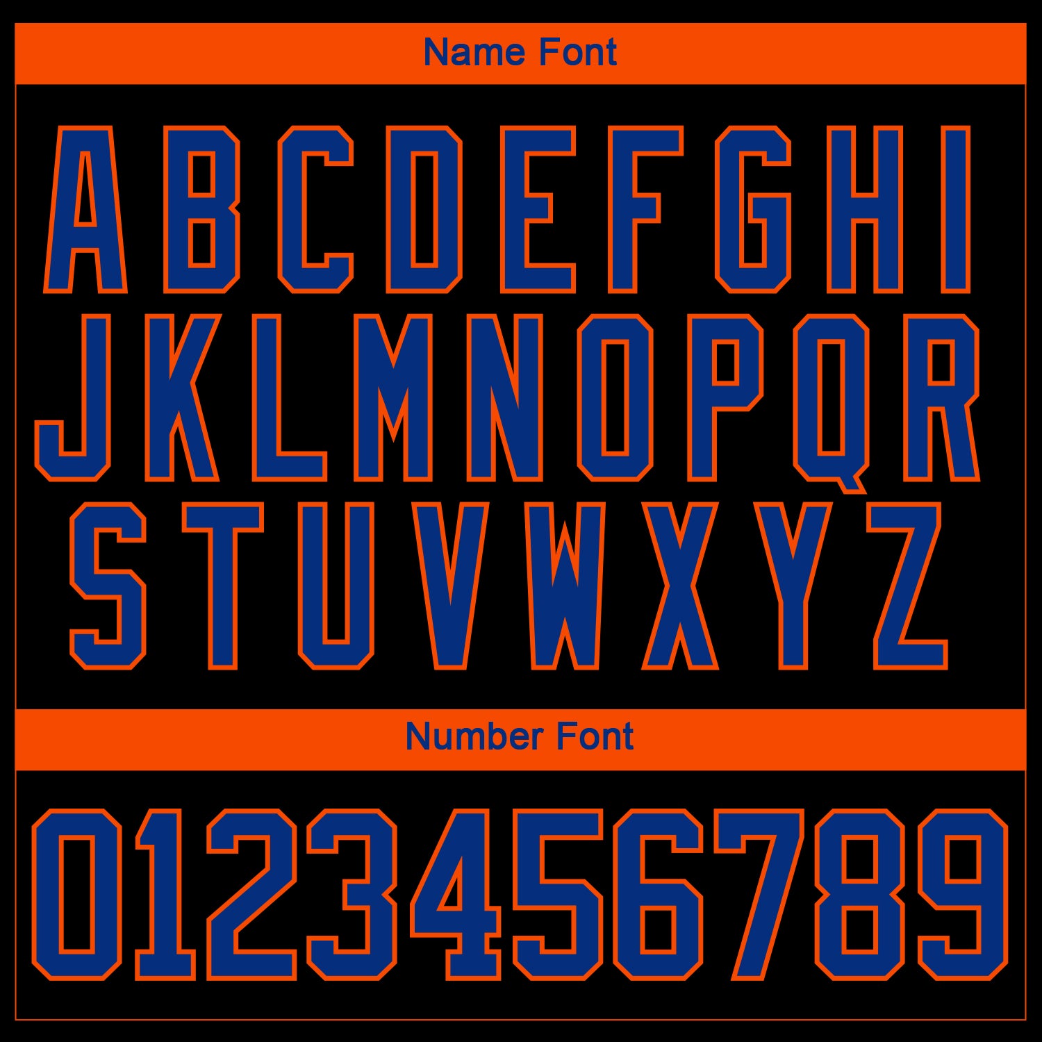 Custom Black Royal-Orange 3D Pattern Fragment Art Hockey Lace Neck Jersey