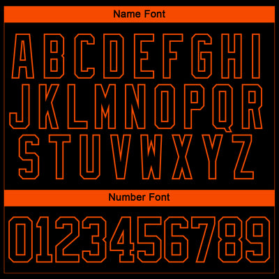 Custom Black Orange-White 3D Pattern Curve Lines Hockey Lace Neck Jersey