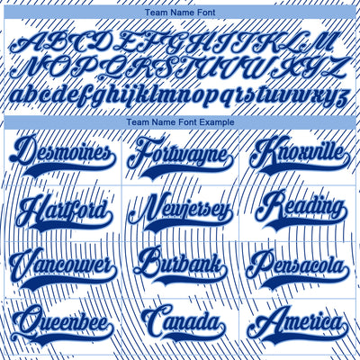 Custom White Royal-Light Blue 3D Pattern Curve Lines Hockey Lace Neck Jersey