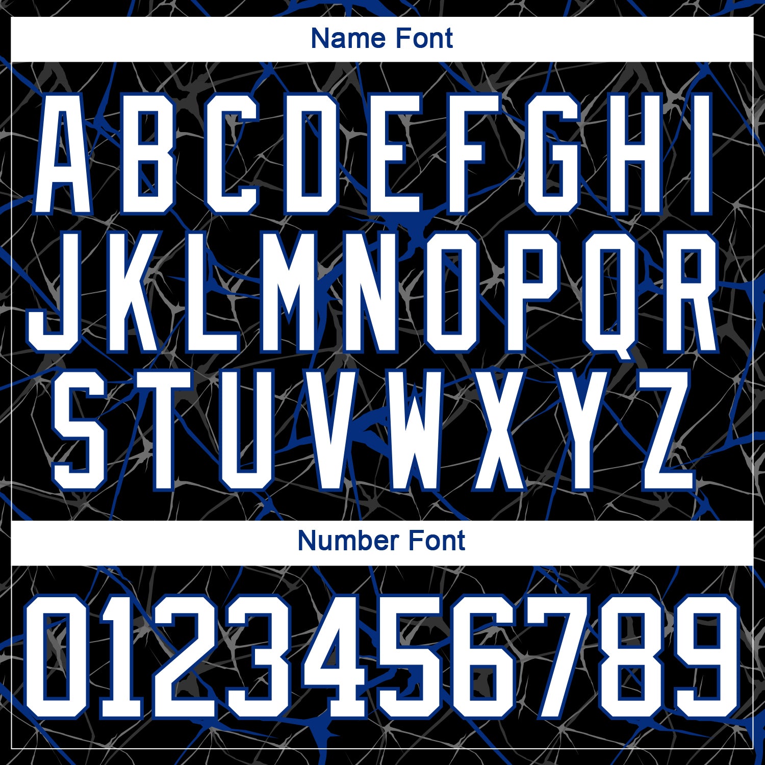 Custom Black White-Royal 3D Pattern Abstract Network Hockey Lace Neck Jersey