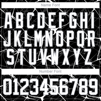 Custom Black White-Gray 3D Pattern Abstract Network Hockey Lace Neck Jersey