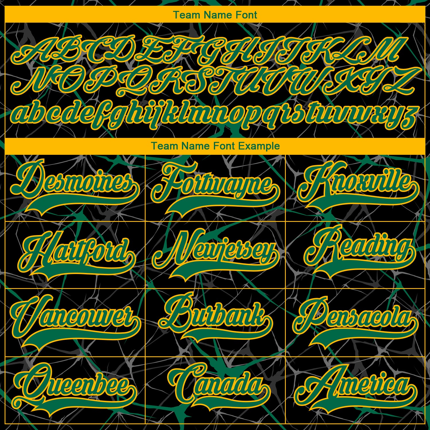 Custom Black Kelly Green-Gold 3D Pattern Abstract Network Hockey Lace Neck Jersey