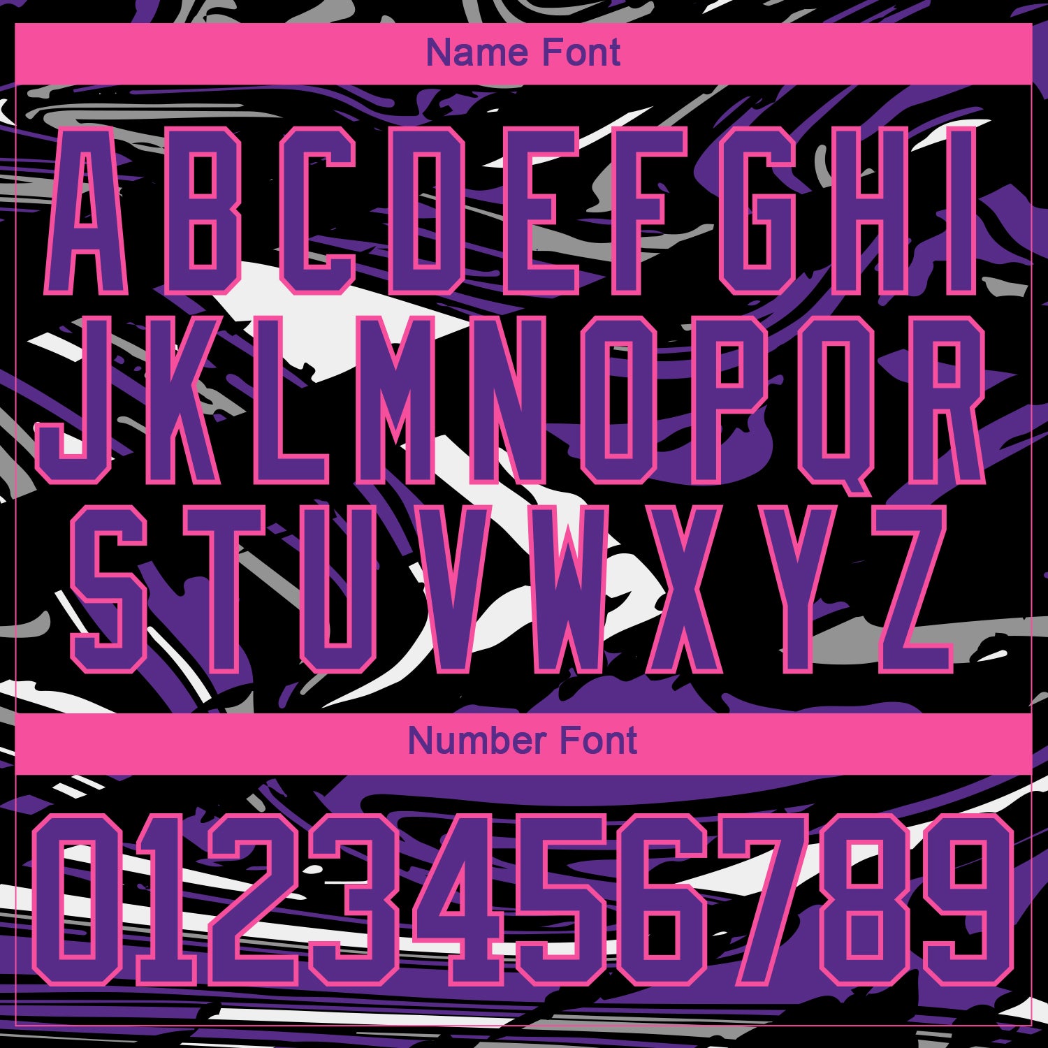 Custom Figure Purple Black Pink-White 3D Pattern Fluid Art Hockey Lace Neck Jersey