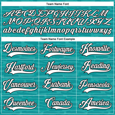 Custom Teal White-Black 3D Pattern Fragment Art Hockey Lace Neck Jersey