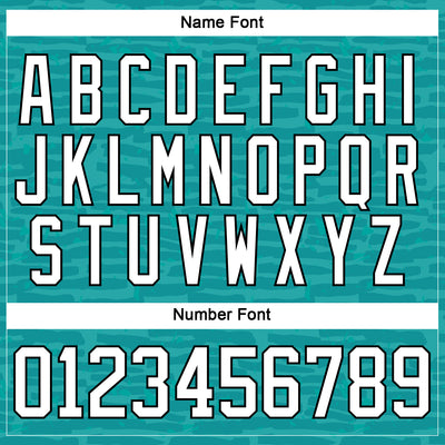 Custom Teal White-Black 3D Pattern Fragment Art Hockey Lace Neck Jersey