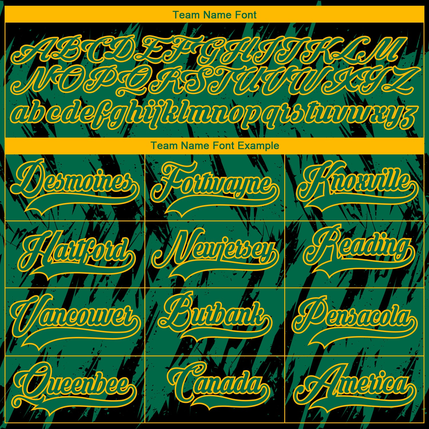 Custom Kelly Green Gold-Black 3D Pattern Splash Art Hockey Lace Neck Jersey