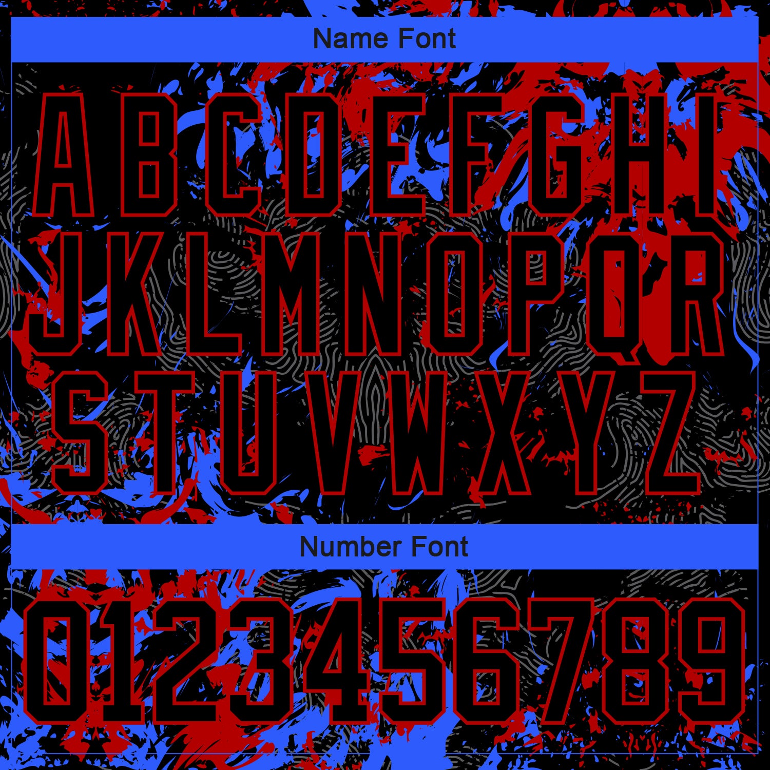 Custom Black Red-Royal 3D Fluid Art Splash Hockey Lace Neck Jersey