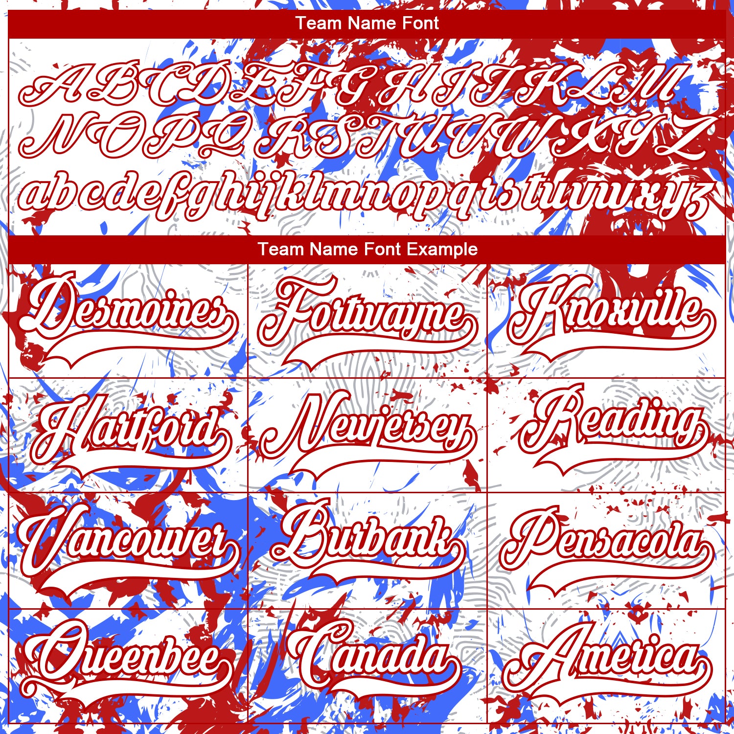 Custom White Red-Royal 3D Fluid Art Splash Hockey Lace Neck Jersey