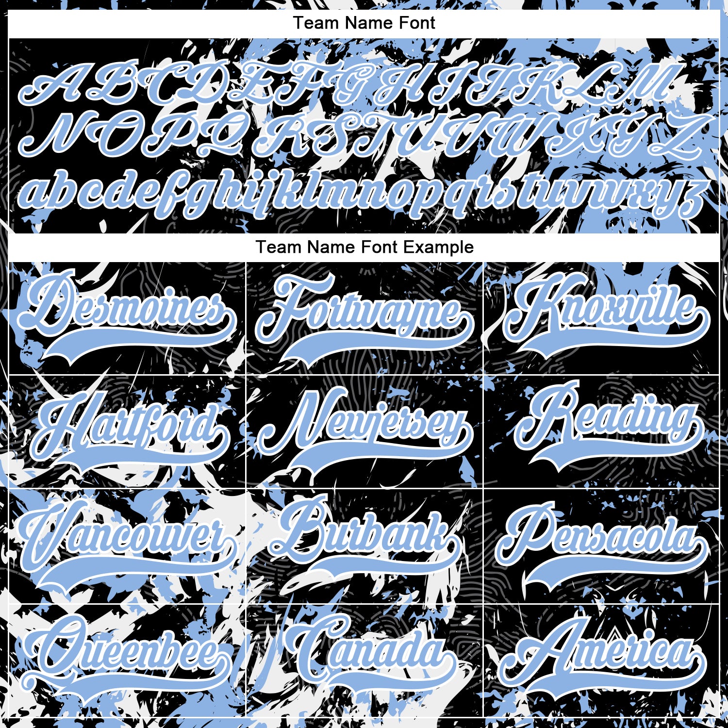 Custom Black Light Blue-White 3D Fluid Art Splash Hockey Lace Neck Jersey