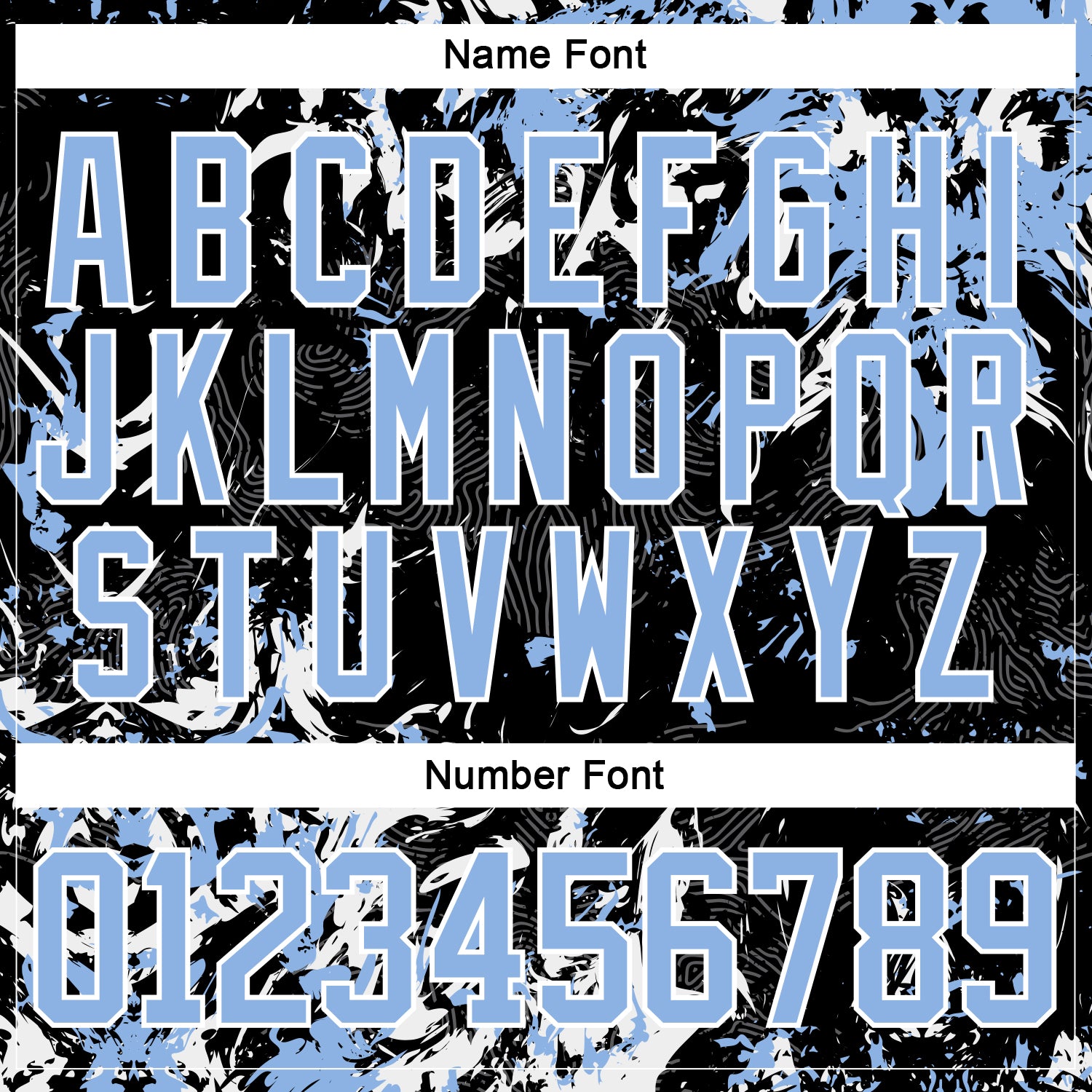 Custom Black Light Blue-White 3D Fluid Art Splash Hockey Lace Neck Jersey