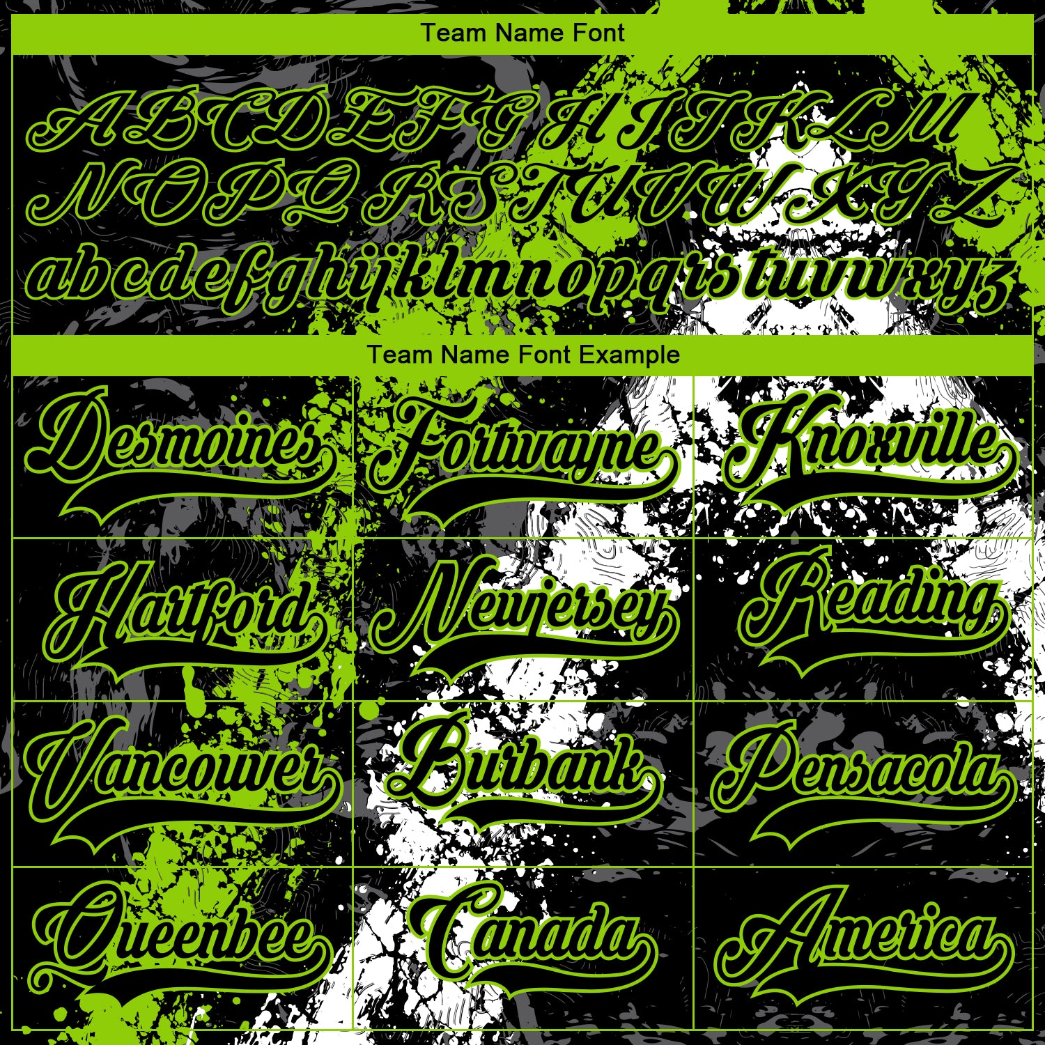 Custom Black Neon Green-White 3D Splash Art Hockey Lace Neck Jersey