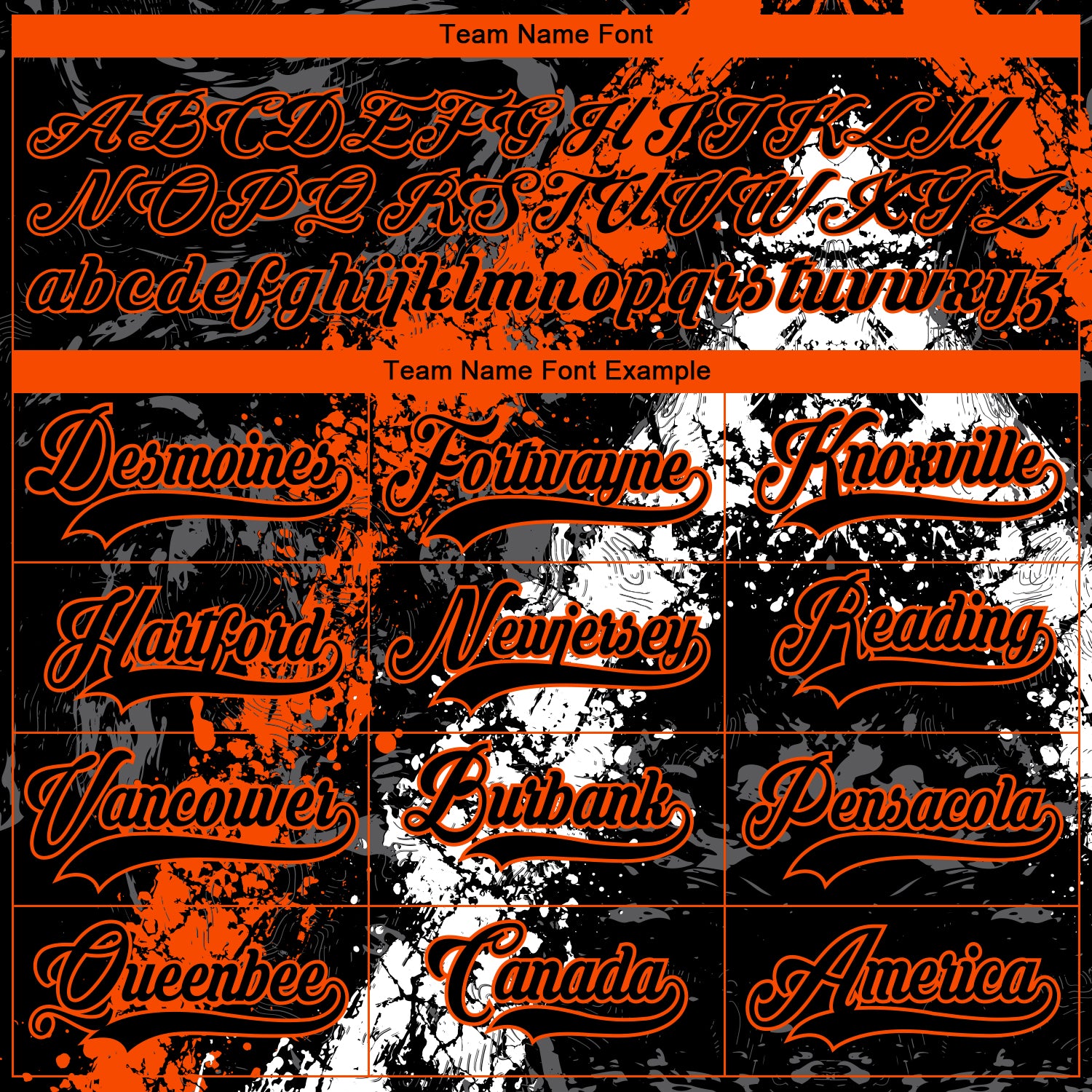 Custom Black Orange-White 3D Splash Art Hockey Lace Neck Jersey