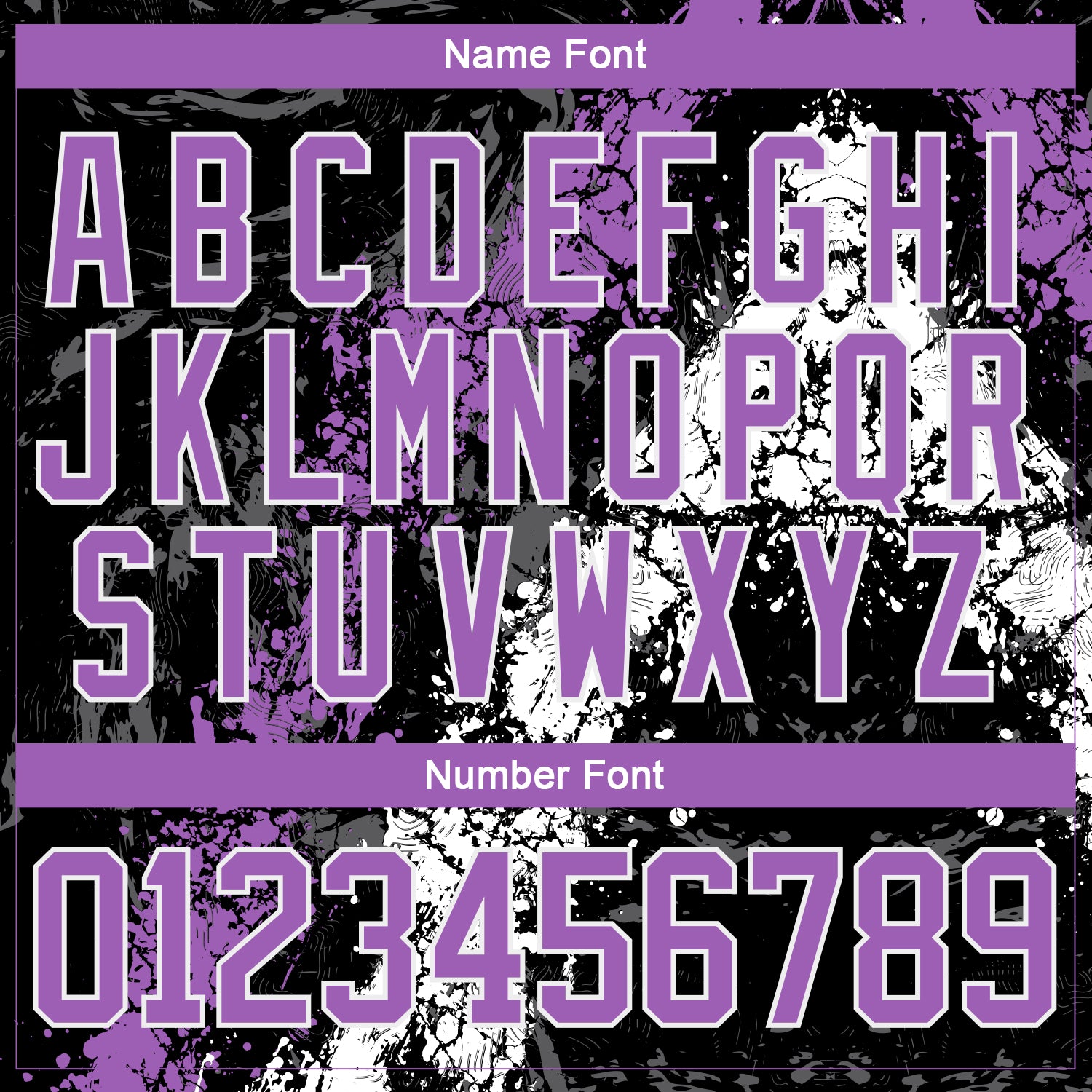 Custom Black Medium Purple-White 3D Splash Art Hockey Lace Neck Jersey