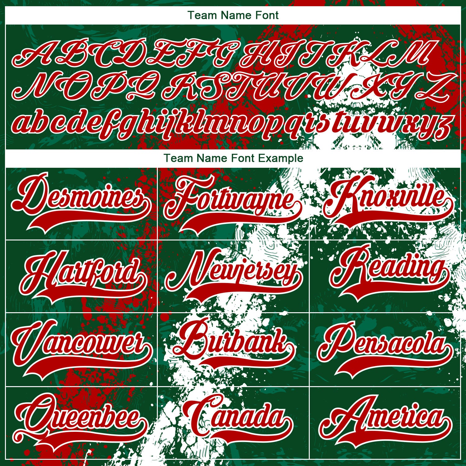 Custom Green Red-White 3D Splash Art Hockey Lace Neck Jersey