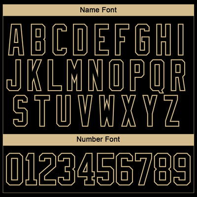 Custom Black Vegas Gold-White 3D Pattern Abstract Shape Hockey Lace Neck Jersey