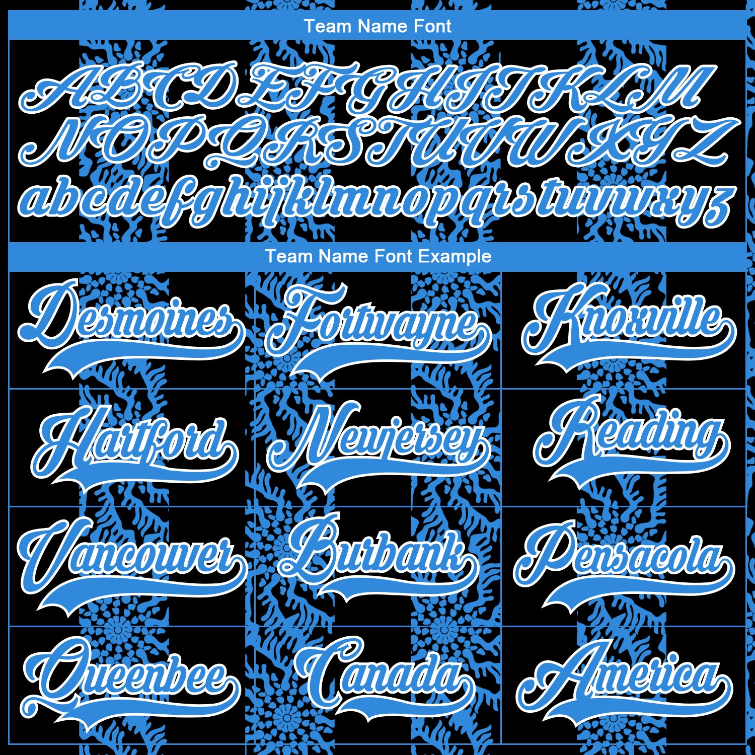 Custom Black Powder Blue-White 3D Pattern Abstract Shape Hockey Lace Neck Jersey