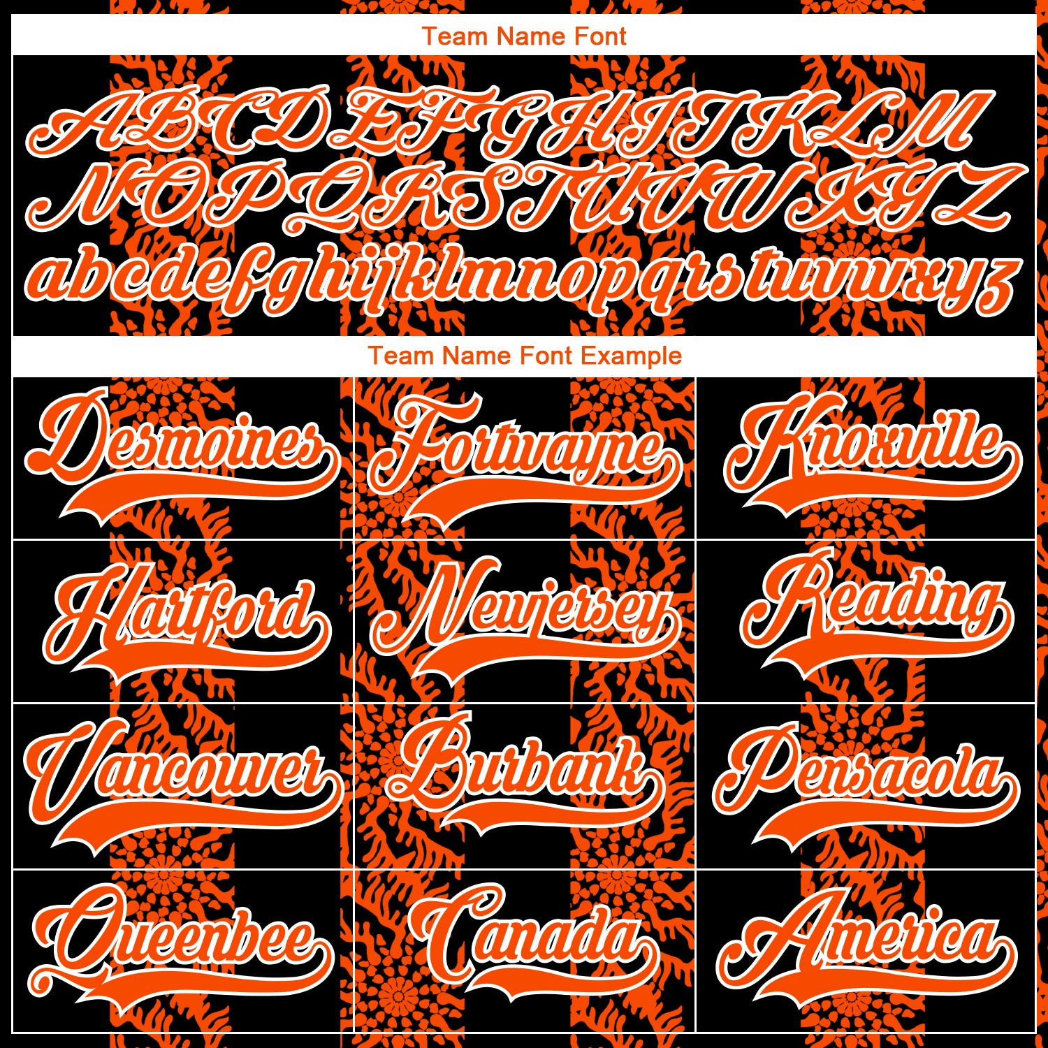 Custom Black Orange-White 3D Pattern Abstract Shape Hockey Lace Neck Jersey