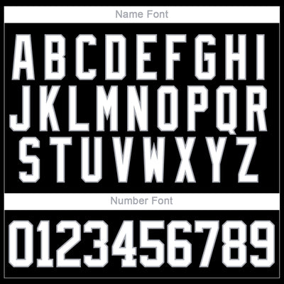 Custom Black White-Gray 3D Pattern Abstract Shape Hockey Lace Neck Jersey