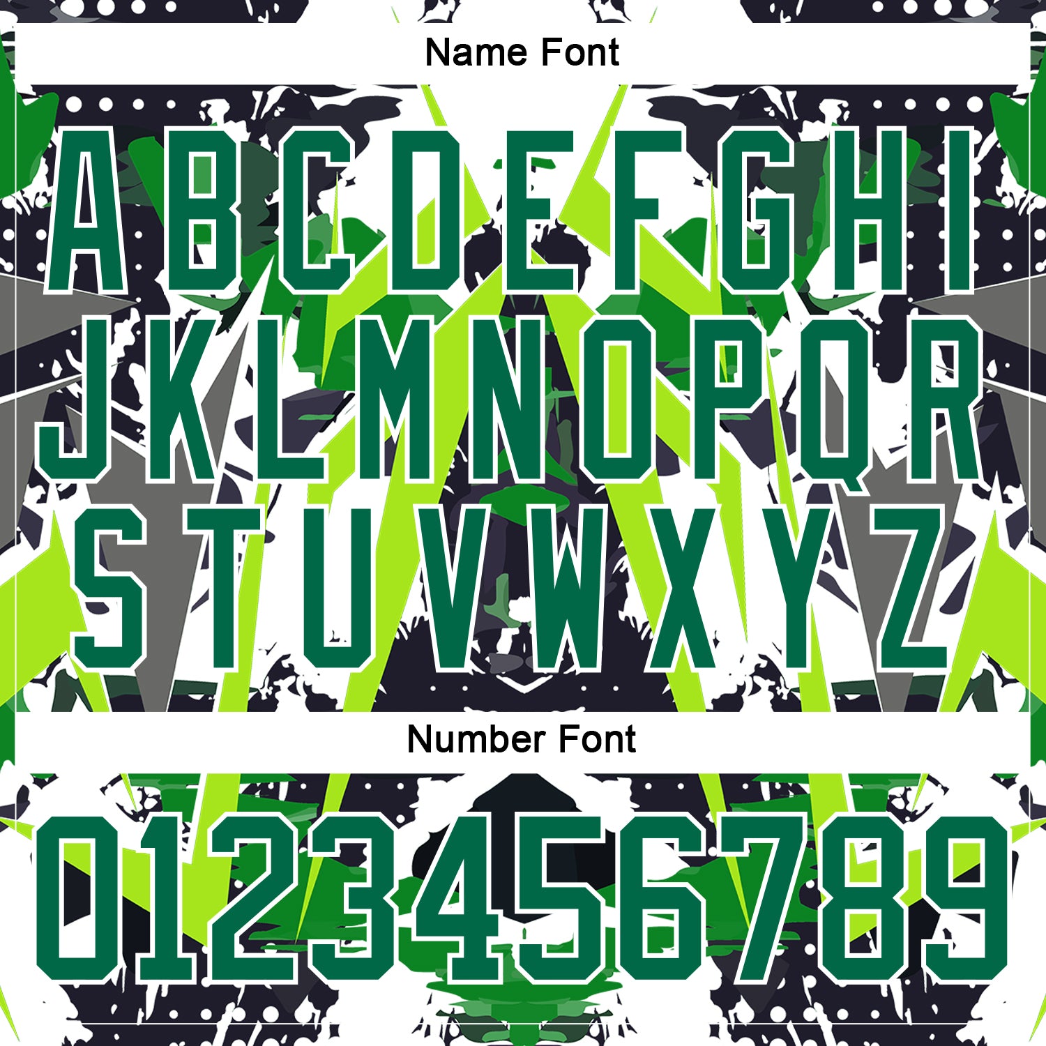 Custom Black Kelly Green White-Green 3D Pattern Abstract Grunge Hockey Lace Neck Jersey