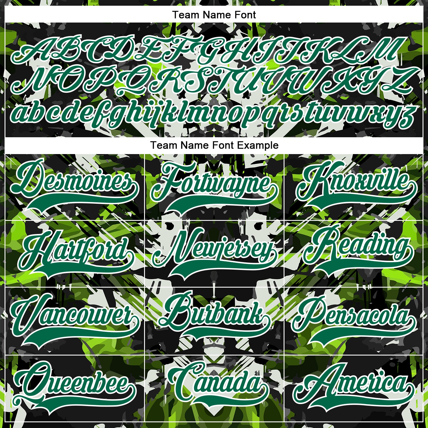 Custom Black Kelly Green White-Green 3D Pattern Abstract Grunge Hockey Lace Neck Jersey