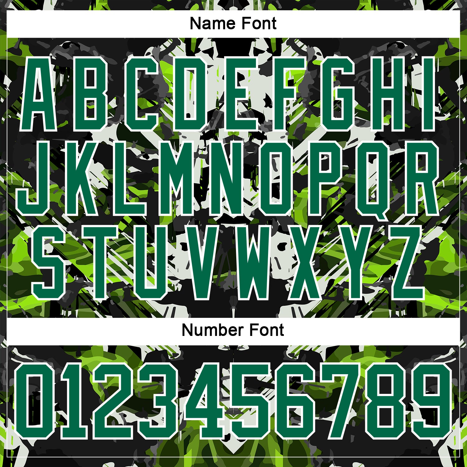 Custom Black Kelly Green White-Green 3D Pattern Abstract Grunge Hockey Lace Neck Jersey