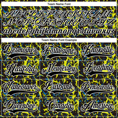 Custom Black Green White 3D Pattern Abstract Hockey Lace Neck Jersey