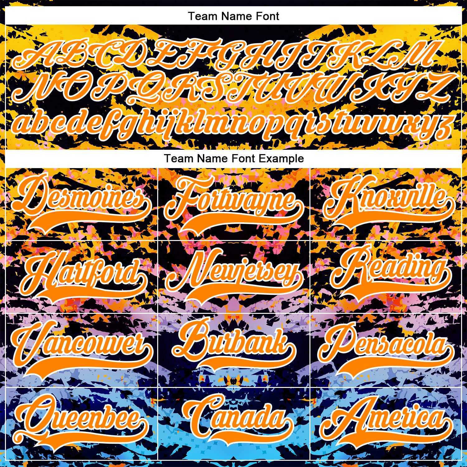 Custom Bay Orange Blue-White 3D Pattern Abstract Grunge Hockey Lace Neck Jersey