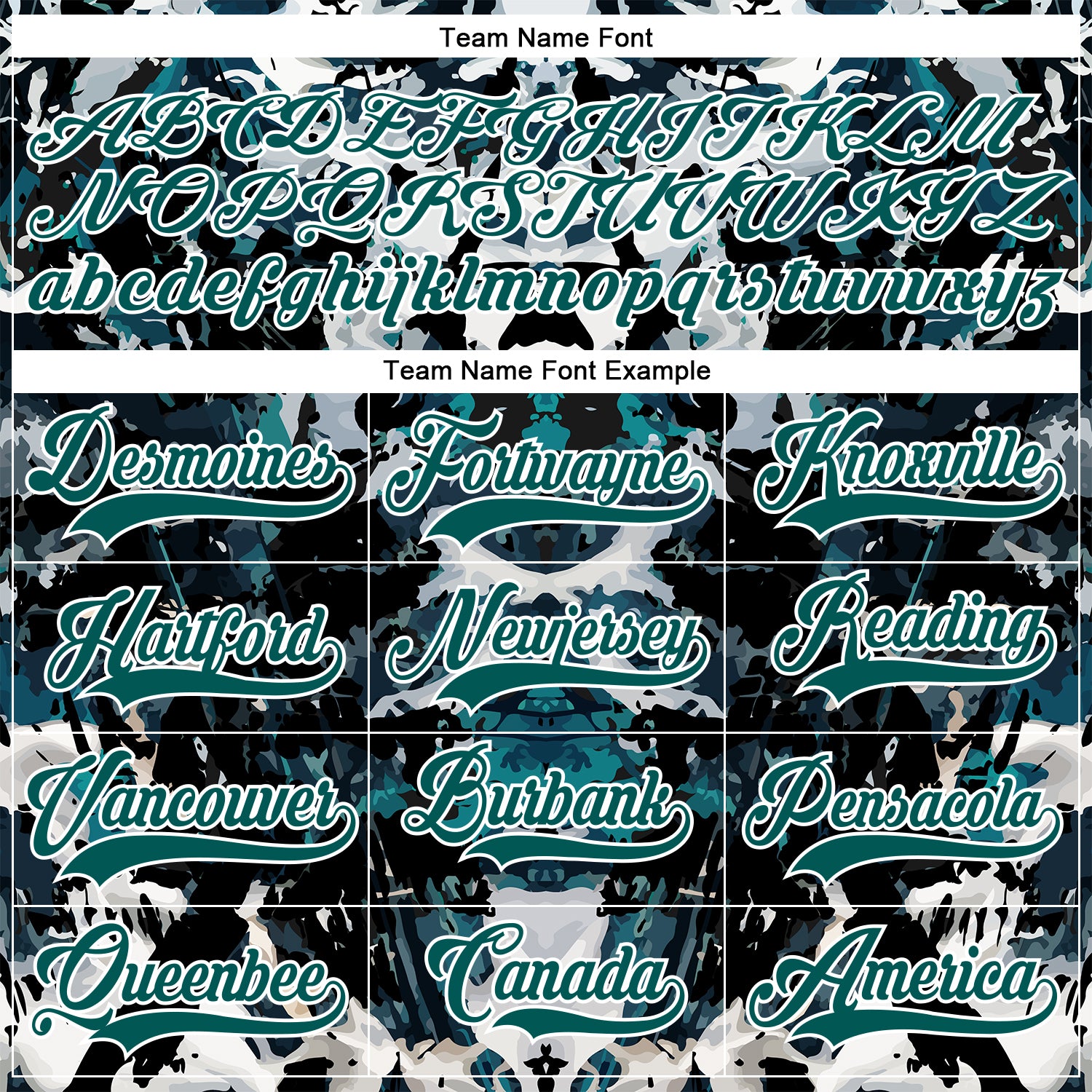 Custom Midnight Green Black-White 3D Pattern Abstract Grunge Hockey Lace Neck Jersey