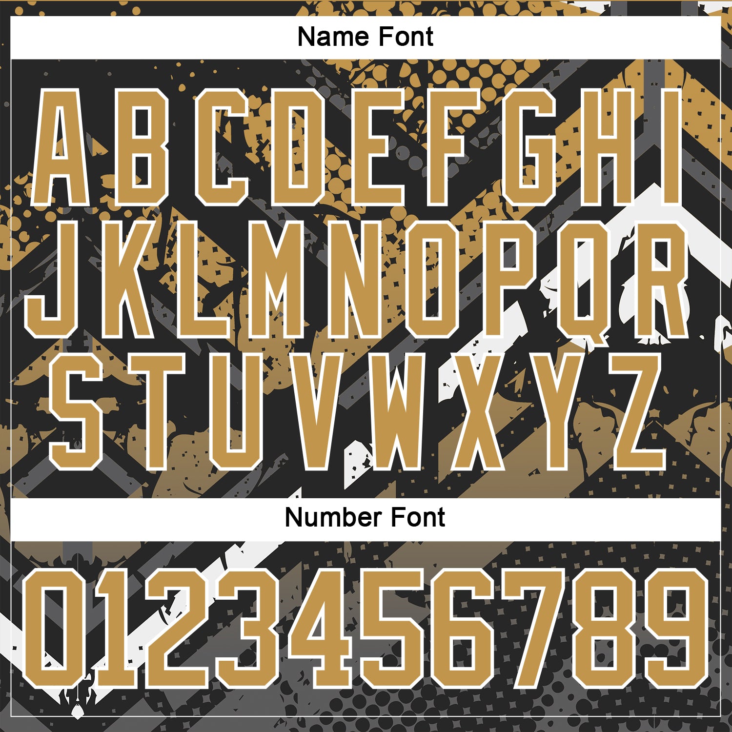 Custom Old Gold Gray Black-White 3D Pattern Abstract Grunge Hockey Lace Neck Jersey