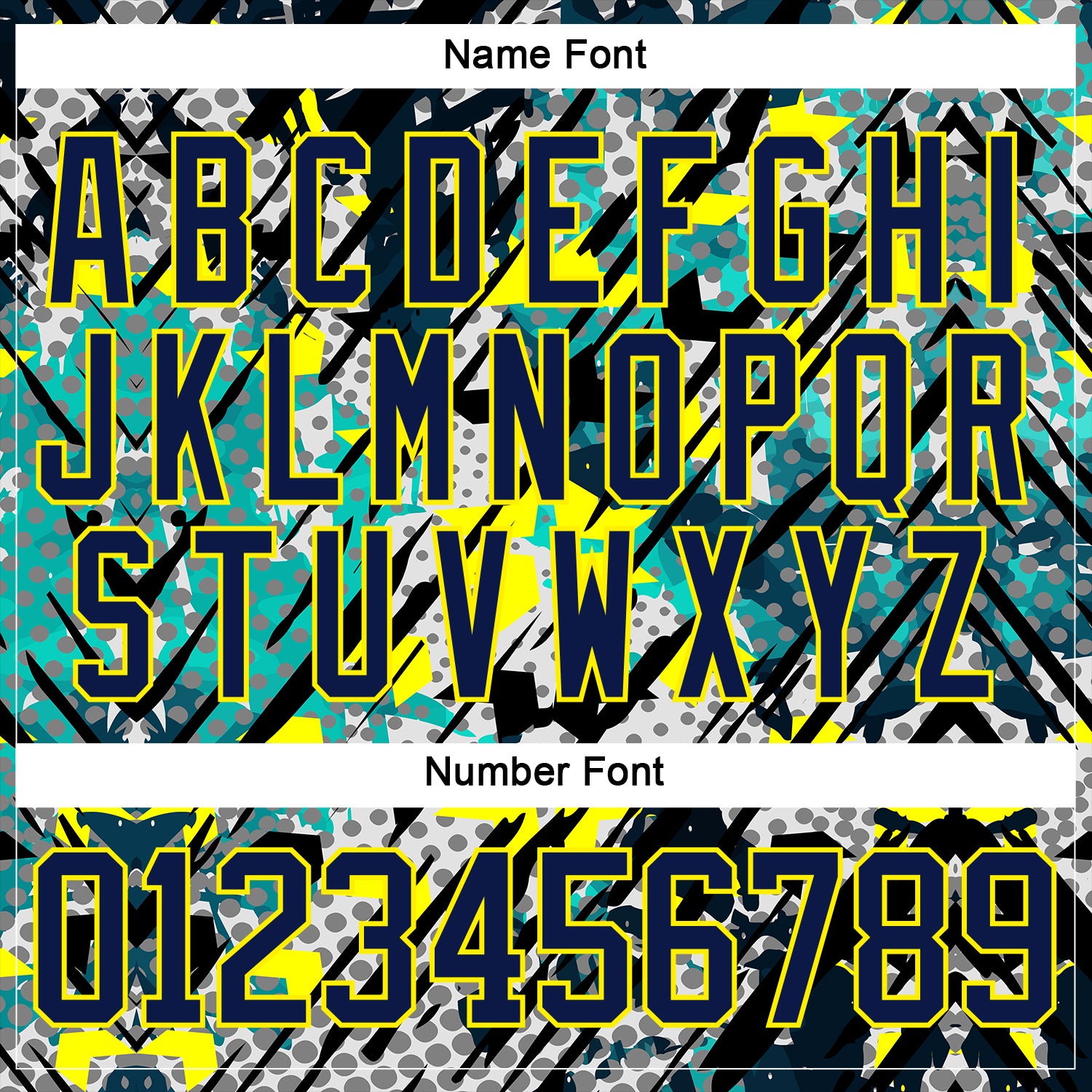 Custom Navy Light Yellow-Aqua 3D Pattern Abstract Grunge Hockey Lace Neck Jersey