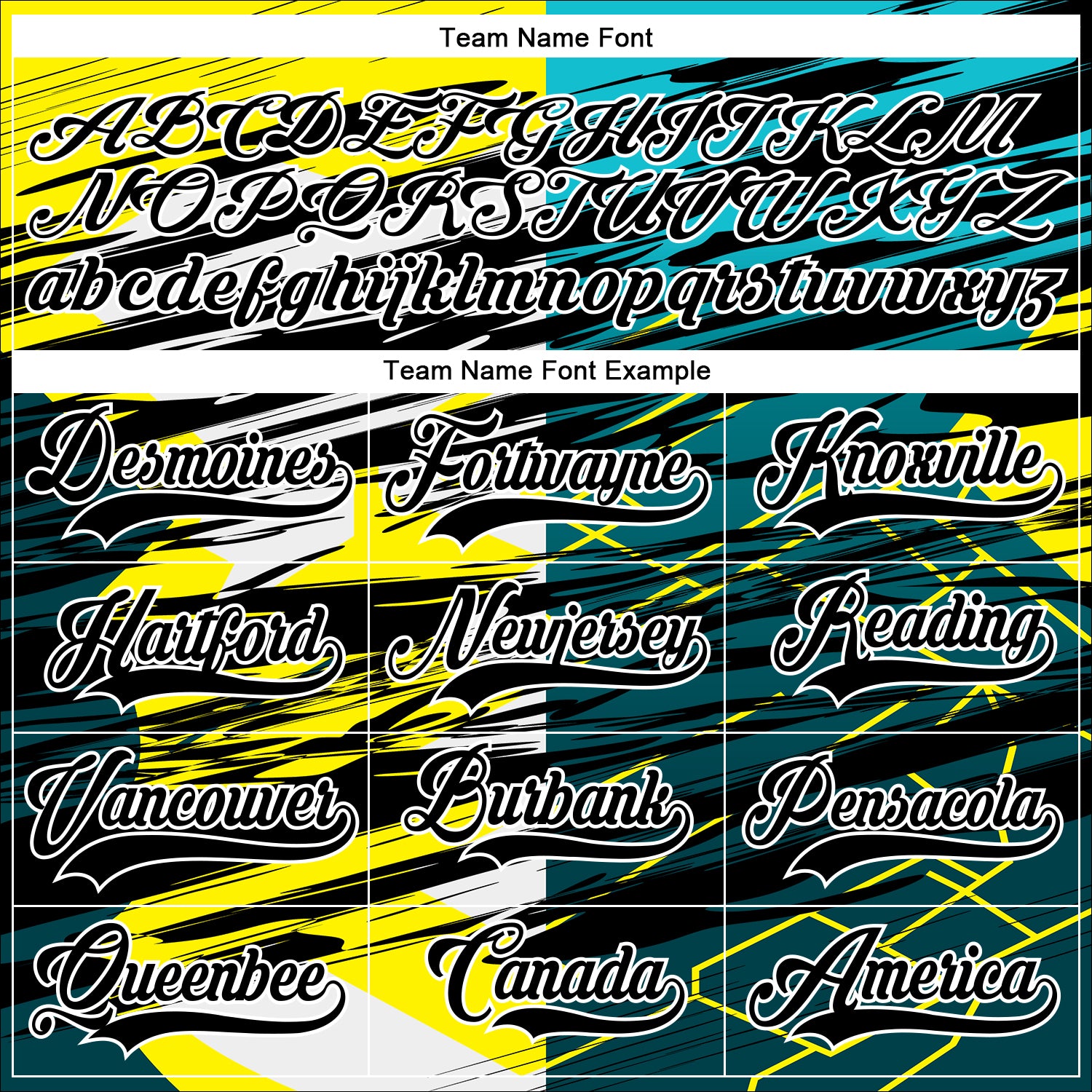 Custom Black Green-Yellow 3D Pattern Abstract Split Hockey Lace Neck Jersey