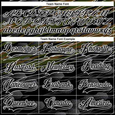 Custom Black Olive-White 3D Pattern Abstract Hockey Lace Neck Jersey