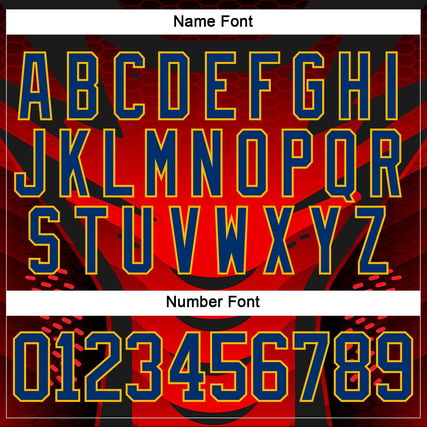 Custom Red US Navy Blue Gold-White 3D Pattern Cyber Mecha E-sport Hockey Jersey