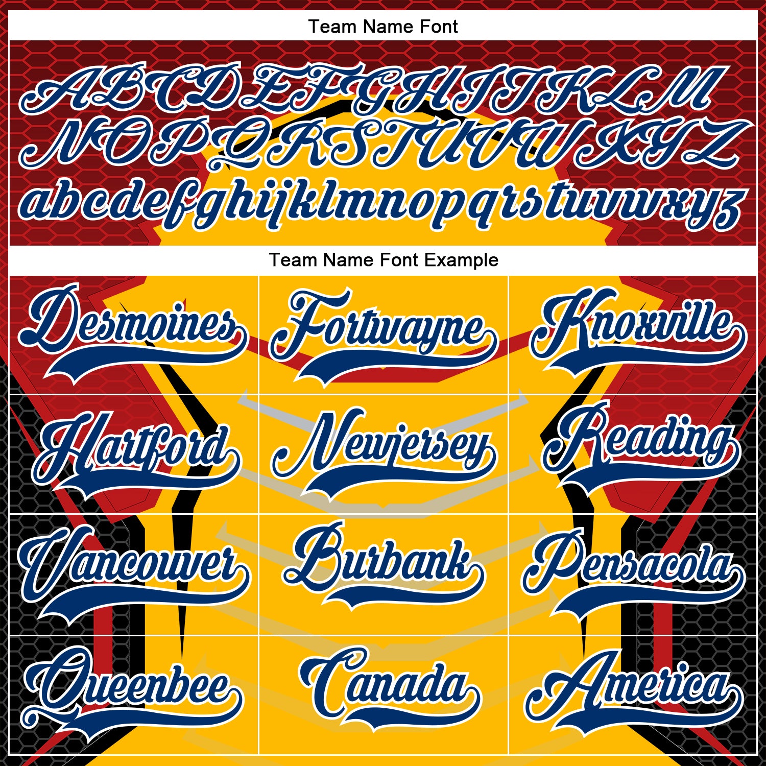 Custom Gold US Navy Blue Red-White 3D Pattern Cyber Mecha E-sport Hockey Jersey